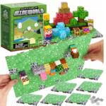 Minecraft magnetinių kaladėlių pagrindas - žolė