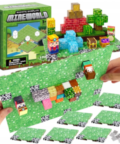 Minecraft magnetinių kaladėlių pagrindas - žolė