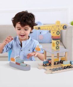 TOOKY TOY medinis uosto krano rinkinys
