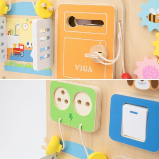 VIGA Medinė manipuliavimo lenta Atradimų ir mokslo kotedžas