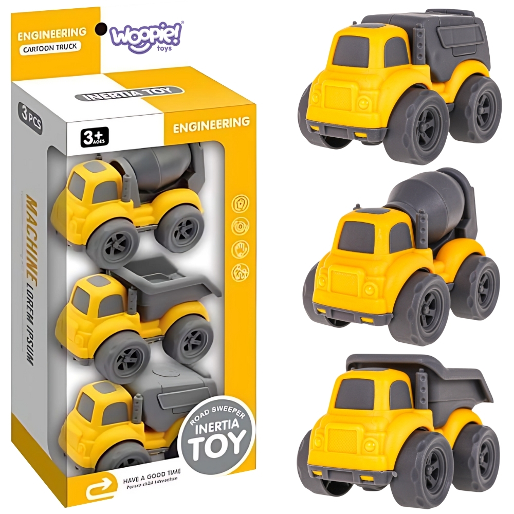 WOOPIE 3in1 Statybinės transporto priemonės WOOPIE 3in1 Statybinės transporto priemonės
