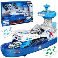 WOOPIE interaktyvus policijos patrulinis kateris – mastelis 1:16 + 3 automobiliai