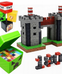 Minecraft magnetiniai konstruktoriai dėžutėje