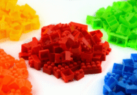 Plastikinių kaladėlių rinkinys, 500vnt - Image 2