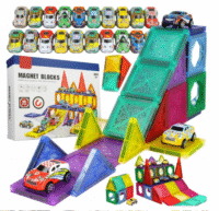 3D magnetiniai konstruktoriai, automobilių čiuožykla - Image 2