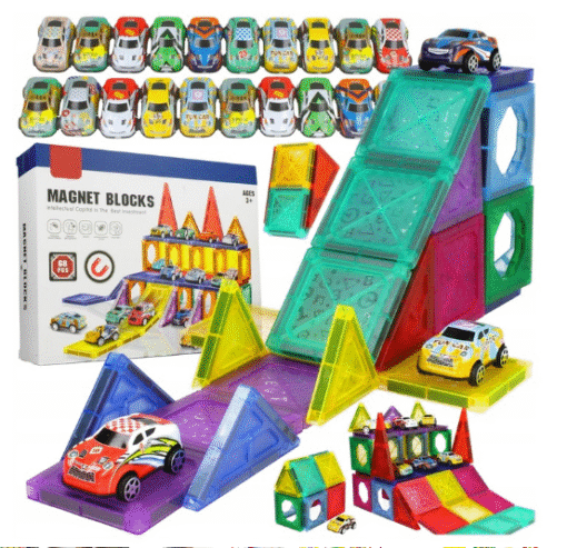 3D magnetiniai konstruktoriai, automobilių čiuožykla - Image 2