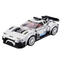 2in1 baltas sportinis automobilio ir roboto konstruktorius 320 vnt