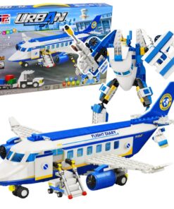 2in1 keleivinio lėktuvo ir roboto konstrultorius 417 vnt.