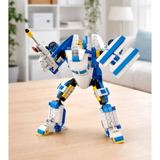 2in1 keleivinio lėktuvo ir roboto konstrultorius 417 vnt.