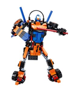 2in1 oranžinis lenktyninio roboto konstruktorius 322vnt