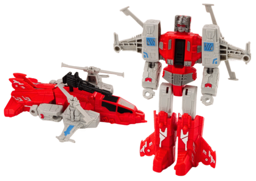 2in1 raudonas robotas–sraigtasparnis vaikams