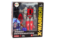 2in1 raudonas robotas–sraigtasparnis vaikams
