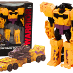 2in1 transformuojamas robotas–tankas geltonas