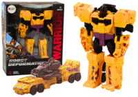 2in1 transformuojamas robotas–tankas geltonas