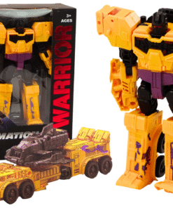 2in1 transformuojamas robotas–tankas geltonas