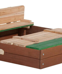 AXI medinė smėlio dėžė „Ella Sandpit“ su suoliukais