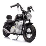 Akumuliatorinis motociklas A9902 36V juodos spalvos