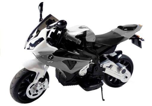 BMW S1000RR Silver – elektrinis vaikiškas motociklas