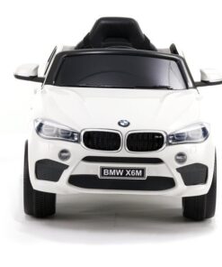 BMW X6 Baltas – vaikiškas elektrinis automobilis