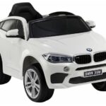 BMW X6 Baltas – vaikiškas elektrinis automobilis