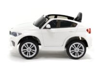 BMW X6 Baltas – vaikiškas elektrinis automobilis