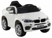 BMW X6 Baltas – vaikiškas elektrinis automobilis
