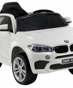 BMW X6 Baltas – vaikiškas elektrinis automobilis