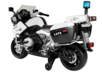 BMW baltas policijos motociklas – elektrinis vaikų motoroleris