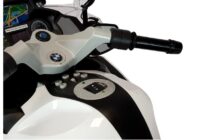BMW baltas policijos motociklas – elektrinis vaikų motoroleris