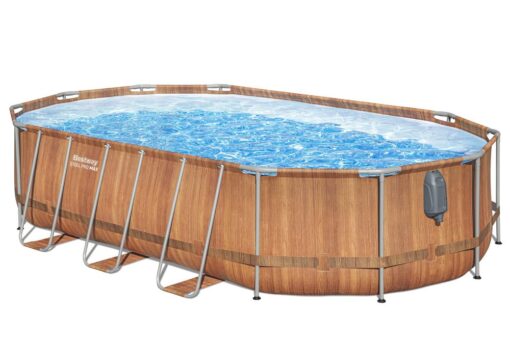 Bestway Power Steel stačiakampis karkasinis baseinas 610 x 366 x 122 cm