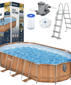 Bestway Power Steel stačiakampis karkasinis baseinas 610 x 366 x 122 cm