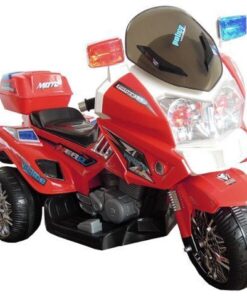 CH815 raudonas – elektrinis vaikiškas policijos motociklas