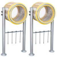 Classic World EDU mediniai lauko būgnai 2 vnt. su lazdelėmis