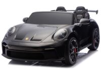 DK‑P911 Porsche GT3 juodos spalvos akumuliatorinis automobilis vaikams