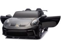 DK‑P911 Porsche GT3 juodos spalvos akumuliatorinis automobilis vaikams