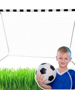 Dideli metaliniai treniruočių futbolo vartai 300×200×110 cm
