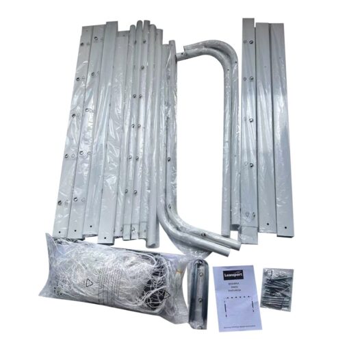 Dideli metaliniai treniruočių futbolo vartai 300×200×110 cm