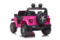 Elektrinis vaikiškas automobilis Jeep Wrangler Rubicon DK-JWR555 rožinės spalvos