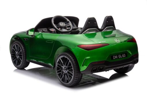 Elektrinis vaikiškas automobilis Mercedes AMG SL63 (žalios spalvos)