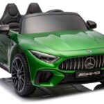 Elektrinis vaikiškas automobilis Mercedes AMG SL63 (žalios spalvos)