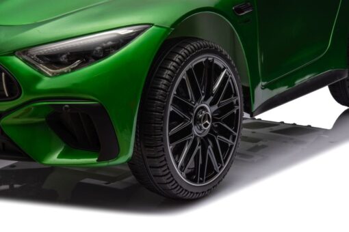 Elektrinis vaikiškas automobilis Mercedes AMG SL63 (žalios spalvos)