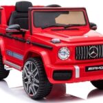 Elektrinis vaikiškas automobilis Mercedes G63 AMG – raudonas