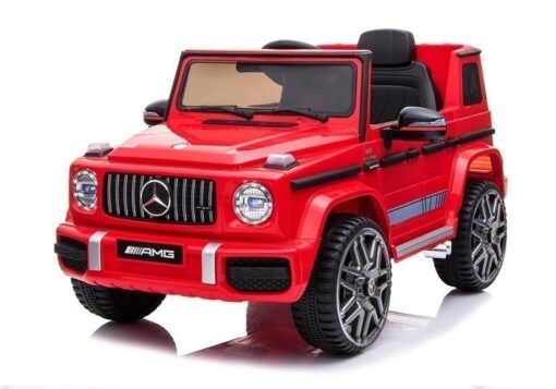 Elektrinis vaikiškas automobilis Mercedes G63 AMG – raudonas