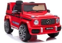 Elektrinis vaikiškas automobilis Mercedes G63 AMG – raudonas