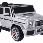 Elektrinis vaikiškas automobilis Mercedes G63 S306‑1 Sidabrinis