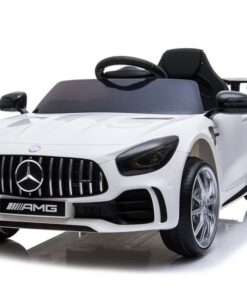 Elektrinis vaikiškas automobilis Mercedes GTR – baltas