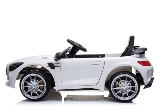 Elektrinis vaikiškas automobilis Mercedes GTR – baltas