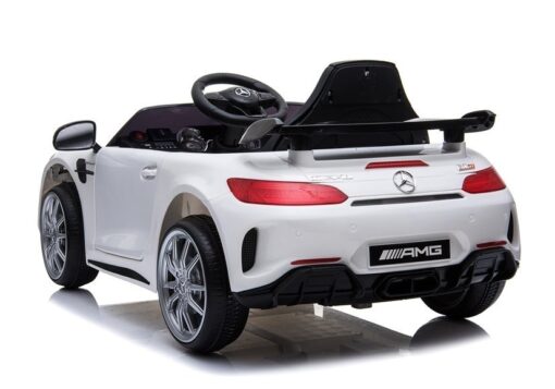 Elektrinis vaikiškas automobilis Mercedes GTR – baltas