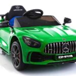 Elektrinis vaikiškas automobilis Mercedes GTR – žalias