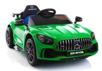 Elektrinis vaikiškas automobilis Mercedes GTR – žalias